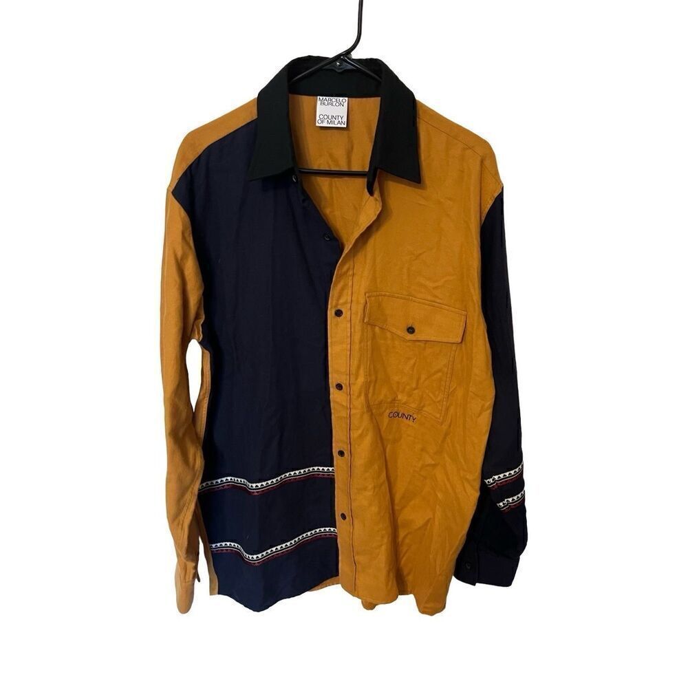 Rare Marcelo Burlon County of Milan button down shirt